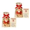 Little Pocket Christmas Hug Cute Mini Resin Santa Claus Ornaments with Encouragement Cards Pocket Hug