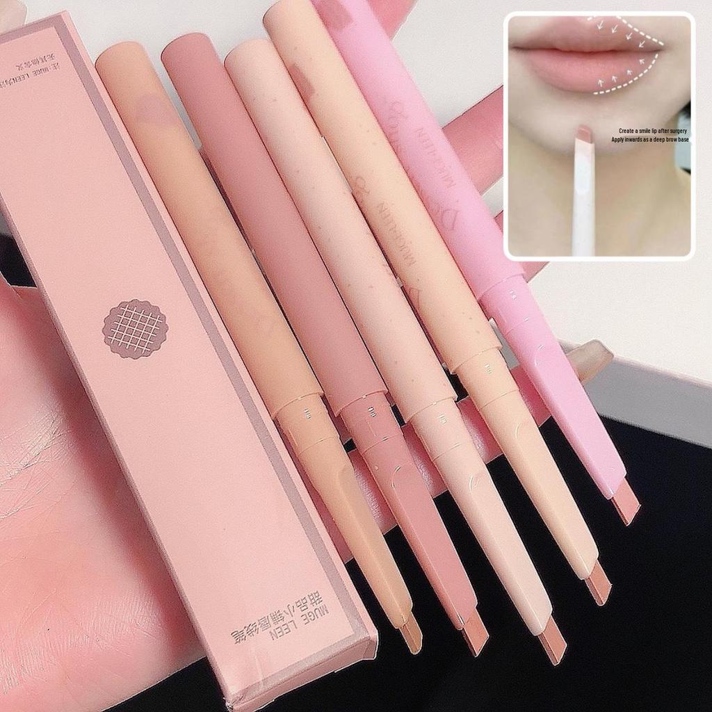 Muge Leen Waterproof Automatic Lip Liner - Long-Lasting, Smudge-Proof Lip Defining Pencil