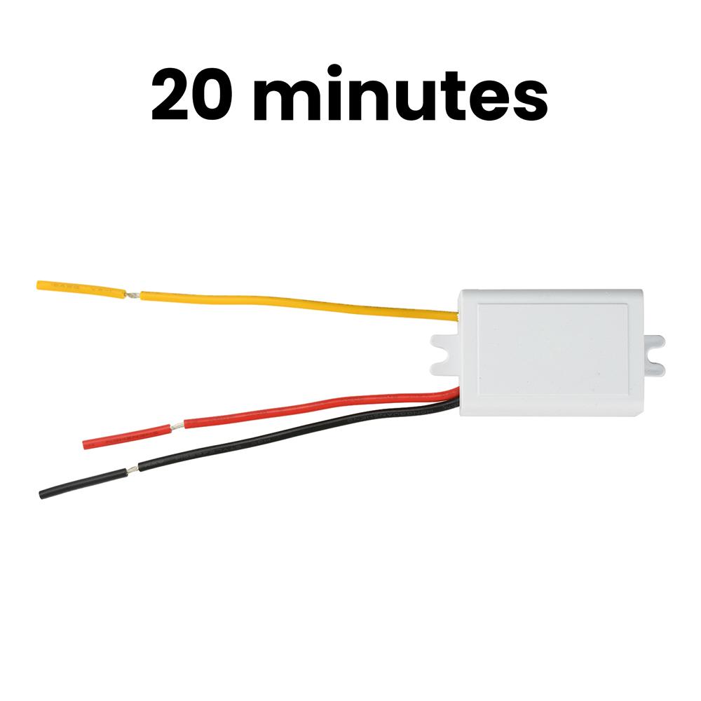 220V AC Power On Delay Switch Module Automatic Timer Relay With Housing For Lighting Appliances