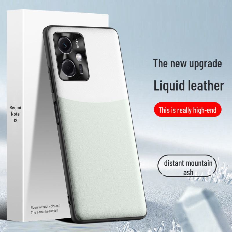 Чехол для телефона Redmi Note 12 Liquid Leather: Защитный чехол от падений и обрастания. Цельная конструкция, возможна доставка.