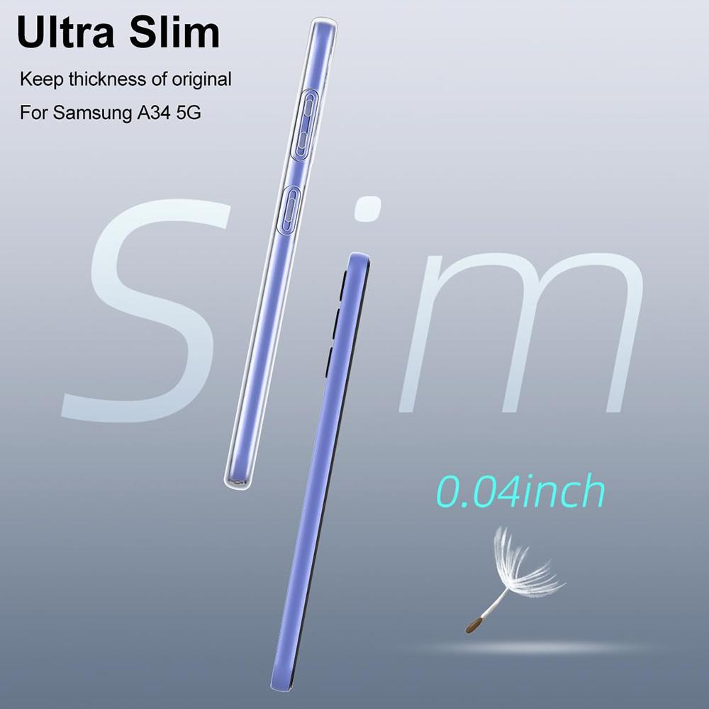 Прозрачный силиконовый чехол для телефона Samsung Galaxy A07 A17 A16 A06 A56 A36 A26 A55 A35 A25 A15 A05 s A54 A34 A24 A14 Ультратонкая крышка