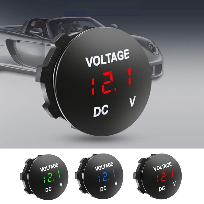 Цифровой вольтметр для светодиодной панели DC 12V-24V для квадроцикла, мотоцикла
