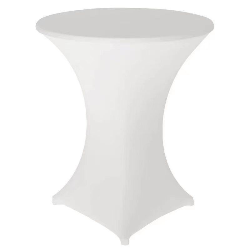 Стрейч Чехол для Коктейльного Стола, Высокая Круглая Скатерть для Барного Стола, Чехол для Банкетного Стола