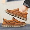 Новые мужские повседневные туфли, кожаные мокасины ручной работы, удобные мужские туфли, кожаные мокасины на плоской подошве, мужские кроссовки