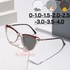 Новая Мода Женские Очки-Кошачий Глаз Фотохромные для Миопии женские Очки для Близорукости с Защитой от Синего Света Очки для Зрения для Улицы с Изменением Цвета и Защитой от УФ-лучей Солнцезащитные Очки -4.0