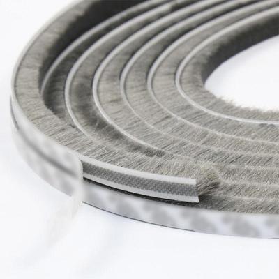 Самоклеящаяся щетка, уплотнительная лента для двери, окна, защита от сквозняков, звукоизоляция, ветрозащитная прокладка для уплотнителя 10 м/5 м/1 м