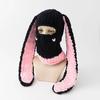 2020Fashion Womens Knit Full Face Ski Mask Crochet Balaclava Winter Warm Kawaii Cute Bunny Ears Knitted Balaclava Face Cover Mask