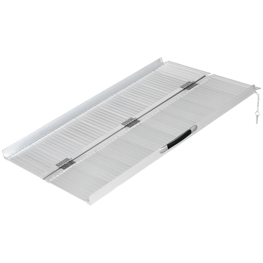 Loading ramp access ramp for foldable non-slip wheelchair loading capacity 270 kg