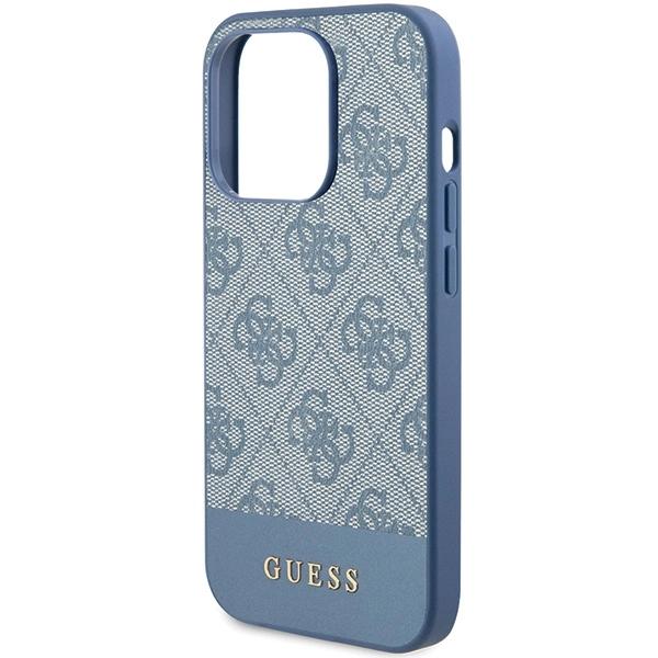 Guess 4G Stripe Collection Case For Iphone 15 Pro - Blue