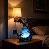 USB Powered Dragon LED Light, Gothic Style Decorative Ornament, Bedside Desk Lamp for Holiday Atmosphere, Home Night Light