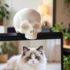 Декорация в виде черепа с защелкой на край монитора 3D-печатная миниатюрная фигурка черепа для края экрана компьютера/ТВ Уникальный готический стиль Настольное украшение для дома и офиса