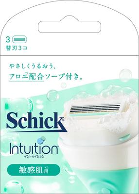 Бритва Schick Intuition со сменными лезвиями для чувствительной кожи женщин (3 куска)