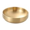 19/21/23 см Миска из нержавеющей стали Золотая двухслойная толстая лапша Бибимпаб Суп Приготовление Выпечка Фруктовый салат Сервировка