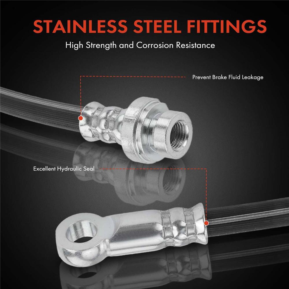 Right Front Brake Hydraulic Hose For Chrysler Sebring Dodge Avenger Jeep Compass