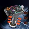 Автомобильные аксессуары MP3-плеер Handsfree Car Kit Wireless 5.0 FM Modulator Car Music Receiver FM Transmitter Type C Dual USB Car Charger