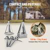 SucceBuy Stabilizer Jacks 4 Pack Aluminum RV Leveling Jacks Stack Jacks for RV Travel Trailer Camper Single Screw Jack 6000 Lbs