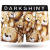 DARK SHINY Men's Boxer Briefs, TEDDY BEAR (M), YLMM01