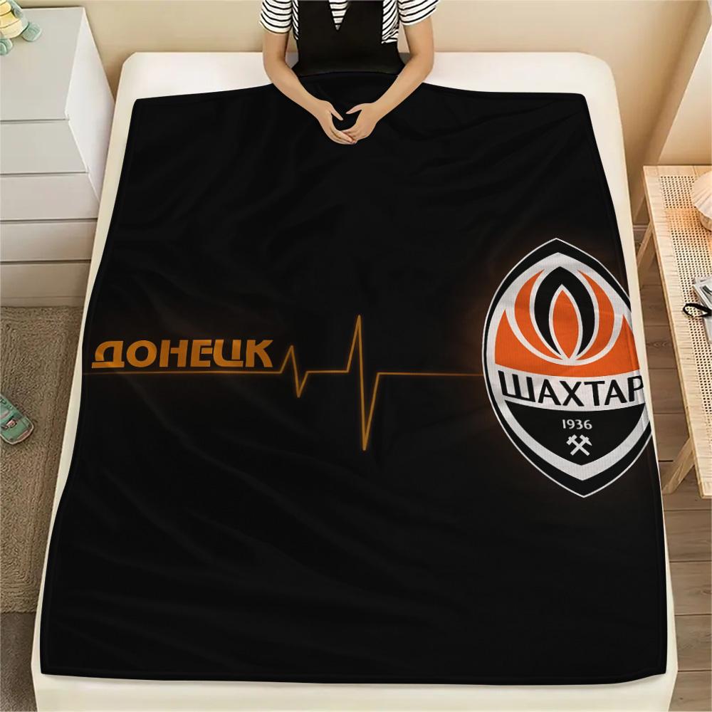 ФК Шахтер Донецк  Плед из фланели с принтом, Высокое качество, Удобный для всех сезонов, Домашний декор, Тепло и комфорт