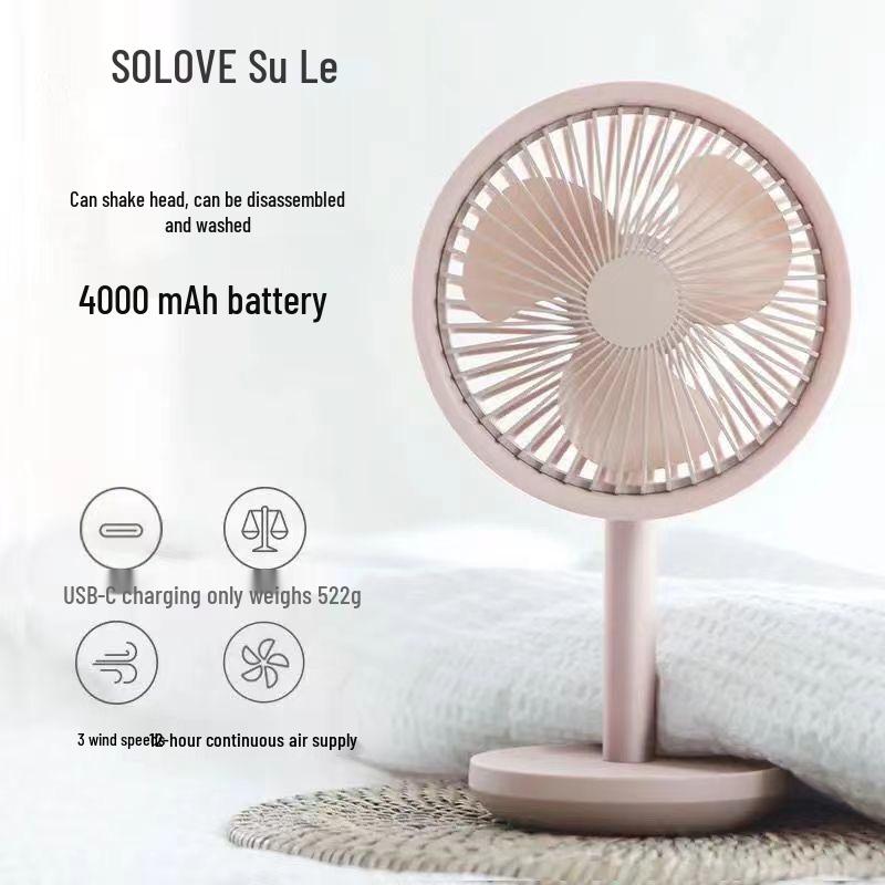 Портативный USB-настольный вентилятор Sole F5