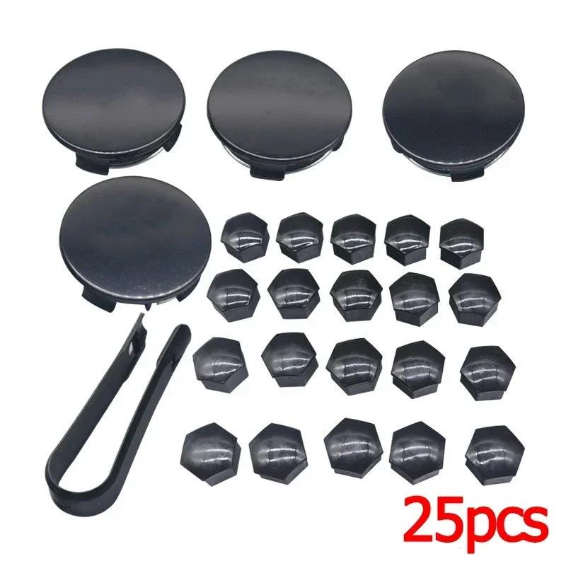 4pcs 25pcs 29pcs Sets 56mm Car Wheel Center Hub Decorative Caps Badge Wheel Lug Nut Protective Cover for Tesla Model 3 Y S X