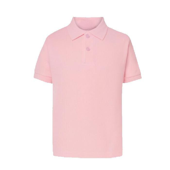 Polo enfant manches courtes fushia - rose - blanc ( lot 3 ) - Fushia