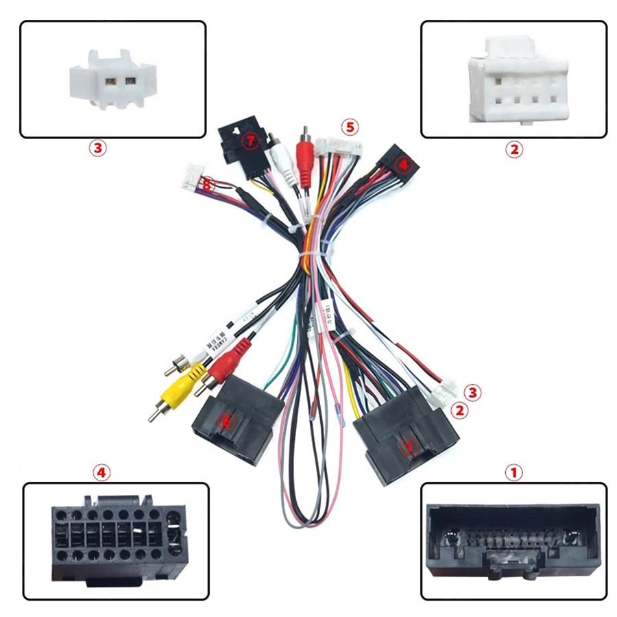 16Pin Stereo Wiring Harness Power Cable + Canbus Box For Ford F150 Focus Ranger
