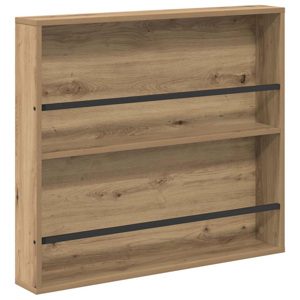 Magazine Shelf 2 pcs Artisan Oak 80 x 12 x 70 cm Wood Based Panel