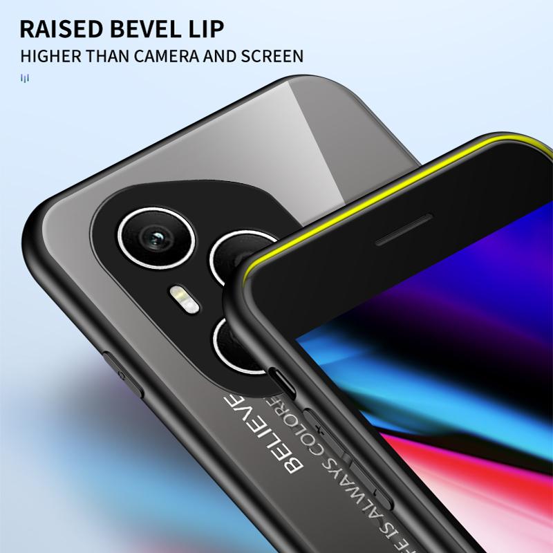 Для Honor 400 Pro 5G (Глобальный) Противоударный чехол из закаленного стекла+ПК+ТПУ