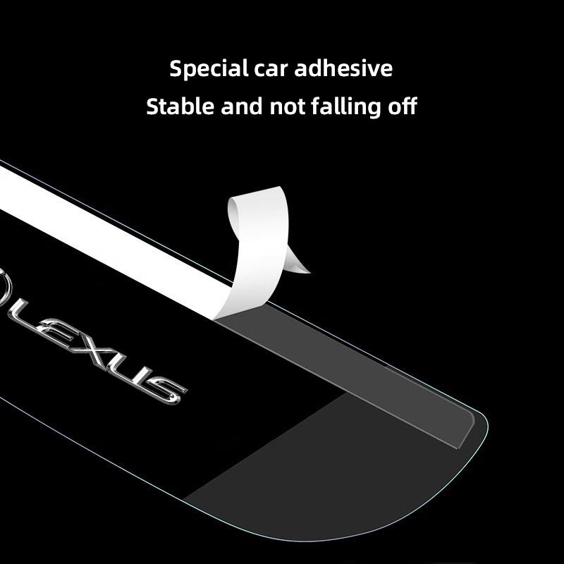 BJYL6 Interior Stickers Car Rear View Mirror Rain Eyebrow Sun Visor Cover For Lexus F SPORT RX300 IS200 IS250 ES350 Ct200h UX250h NX30