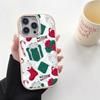 N115 Веселый рождественский дизайн С Новым годом Мягкие чехлы для телефонов Samsung S24 S23 A15 A35 A54 Infinix Hot 40i Plating Frame Camera Protector Back Cover