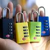 Portable Padlock TSA Customs Lock 4 Dial Digit Combination Lock Anti-theft Lock Safely Code Lock Luggage Lock Protect Security