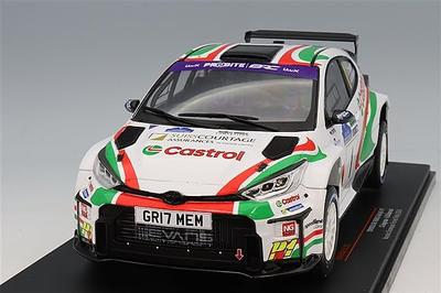 Ixo Масштабная модель Toyota GR Yaris Rally 2 Castrol 2024 VOYONIC Победитель ралли Grampian Forest Kiulani 1/18 #1 C. Ингрэм/А.