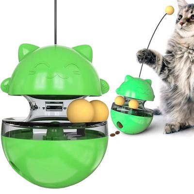 Игрушка-закуска для кошек и собак, шарик для закусок, 2 шт., зеленый