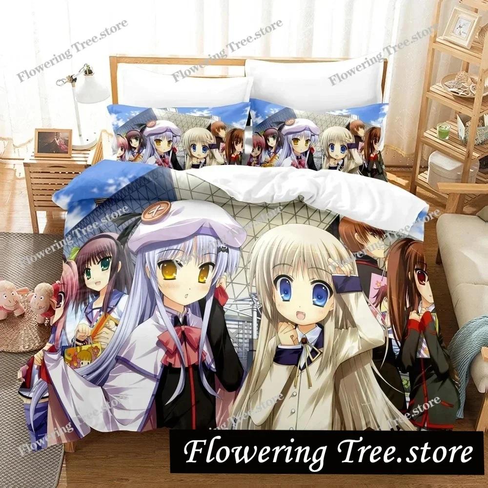 3D-принт аниме Little Busters комплект постельного белья для мальчиков и девочек Twin Queen Size пододеяльник наволочка кровать для детей и взрослых домашний текстиль