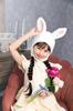 Clearstone Cosplay Halloween Fluffy White Headgear, Bunny, Kids,