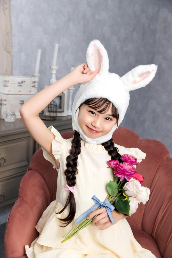 Clearstone Cosplay Halloween Fluffy White Headgear, Bunny, Kids,