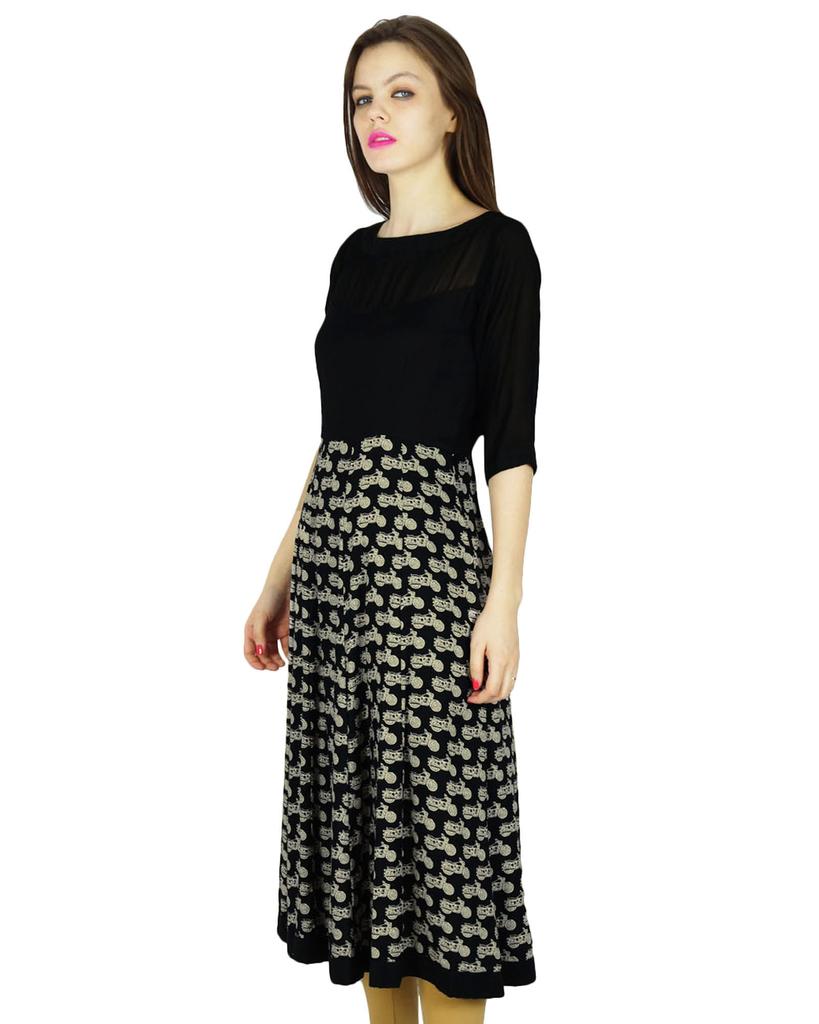 Phagun Индийский принт Курти Топ Дизайнер Этническая Курта Женская Повседневная Туника