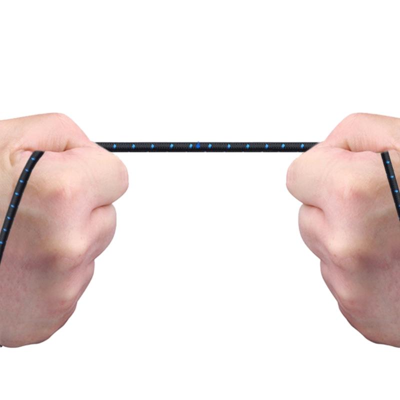 Надежный кабель TypeC - XL, долговечный шнур, нейлоновая оплетка, эластичный кабель, подходит для смартфонов и планшетов