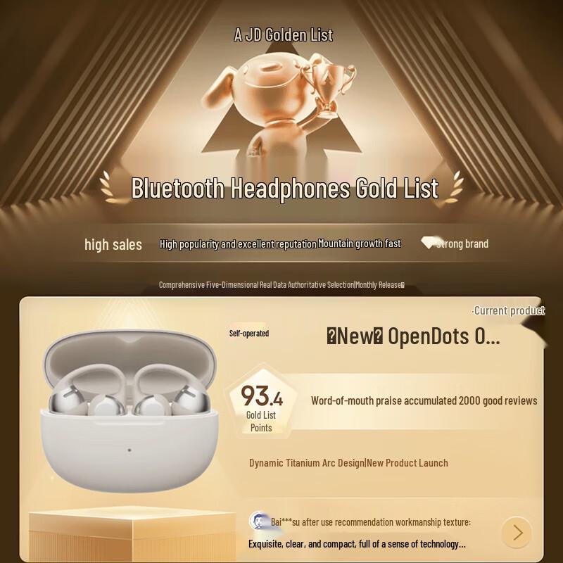 SHOKZ OpenDots ONE Open-Ear Bluetooth Sport Earbuds E310