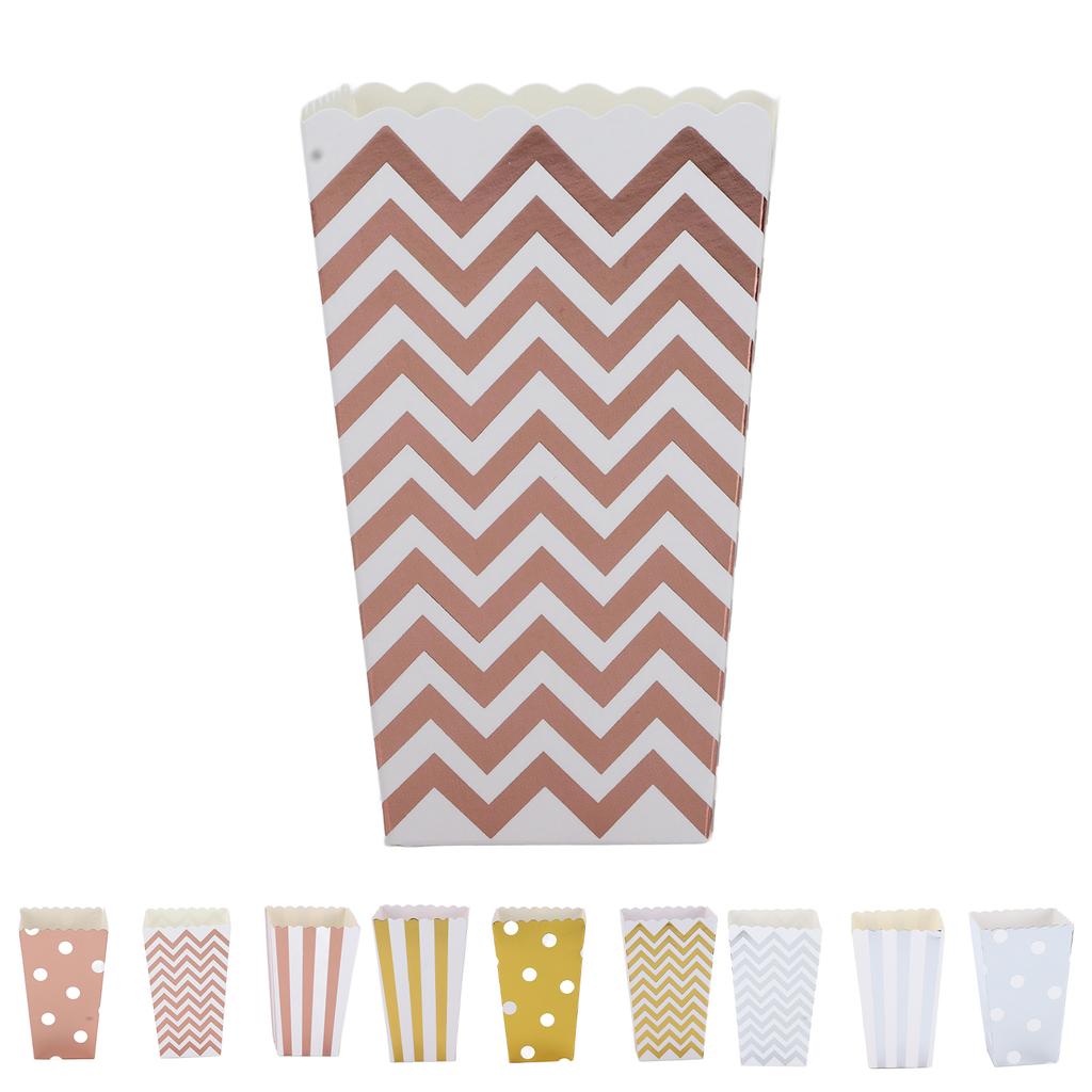 36PCS Popcorn Boxes Paper Large Capacity Top Opening Lightweight Portable Popcorn Cups