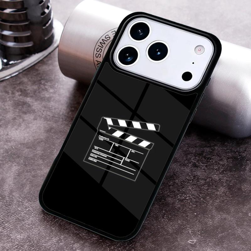 Clapperboard Phone Case For iPhone 17 16 15 14 13 12 11 Pro Max Plus 17Air Soft Silicone Cover