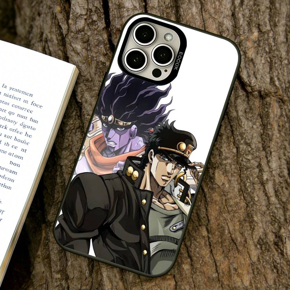 Чехол для телефона JoJo's Bizarre Adventure для iPhone 17,16,15,14,13,12,11 Plus,Pro Max,XS, Цветной Серебристый Черный Чехол