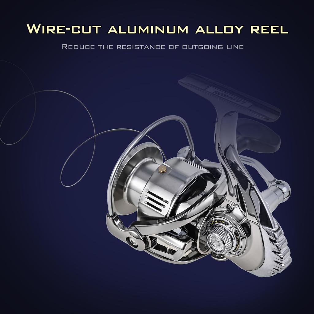 Spinning Bearing Fishing Reel Smooth and Powerful Spinning Reel for Saltwater Freshwater Reel,13+1