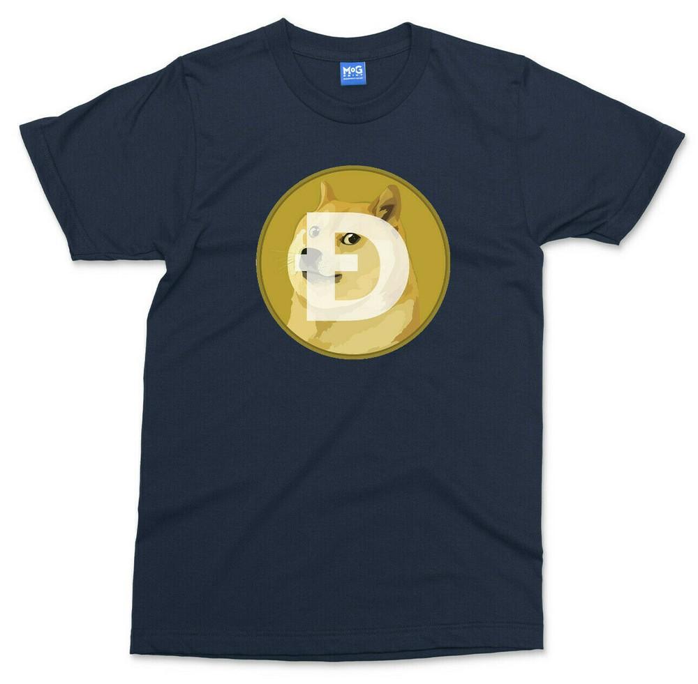 Dogecoin Logo TShirt Funny Dog Coin Meme Doge Hodl Investor Trader Tee Unisex