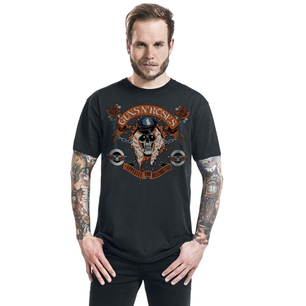 Best Guns N' Roses Graphic T-shirt Unisex Summer Short Sleeve Fashion Brand Tee Luxury Casual Vintage Tees