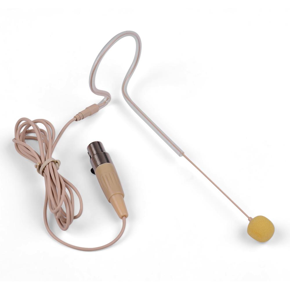 Легкий конденсаторный микрофон с одним ушным крючком, 4-контактный разъем XLR для беспроводного поясного передатчика