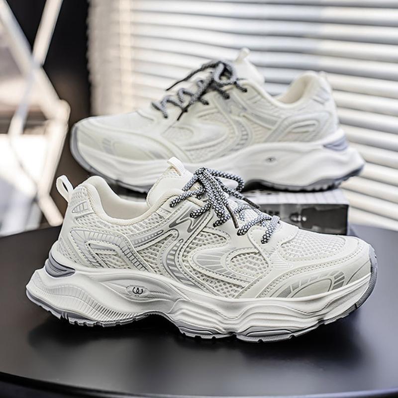 Оригинальная мужская повседневная обувь, платформа, дышащая сетка, противоскользящая, маленькие белые туфли, модные уличные кроссовки для женщин