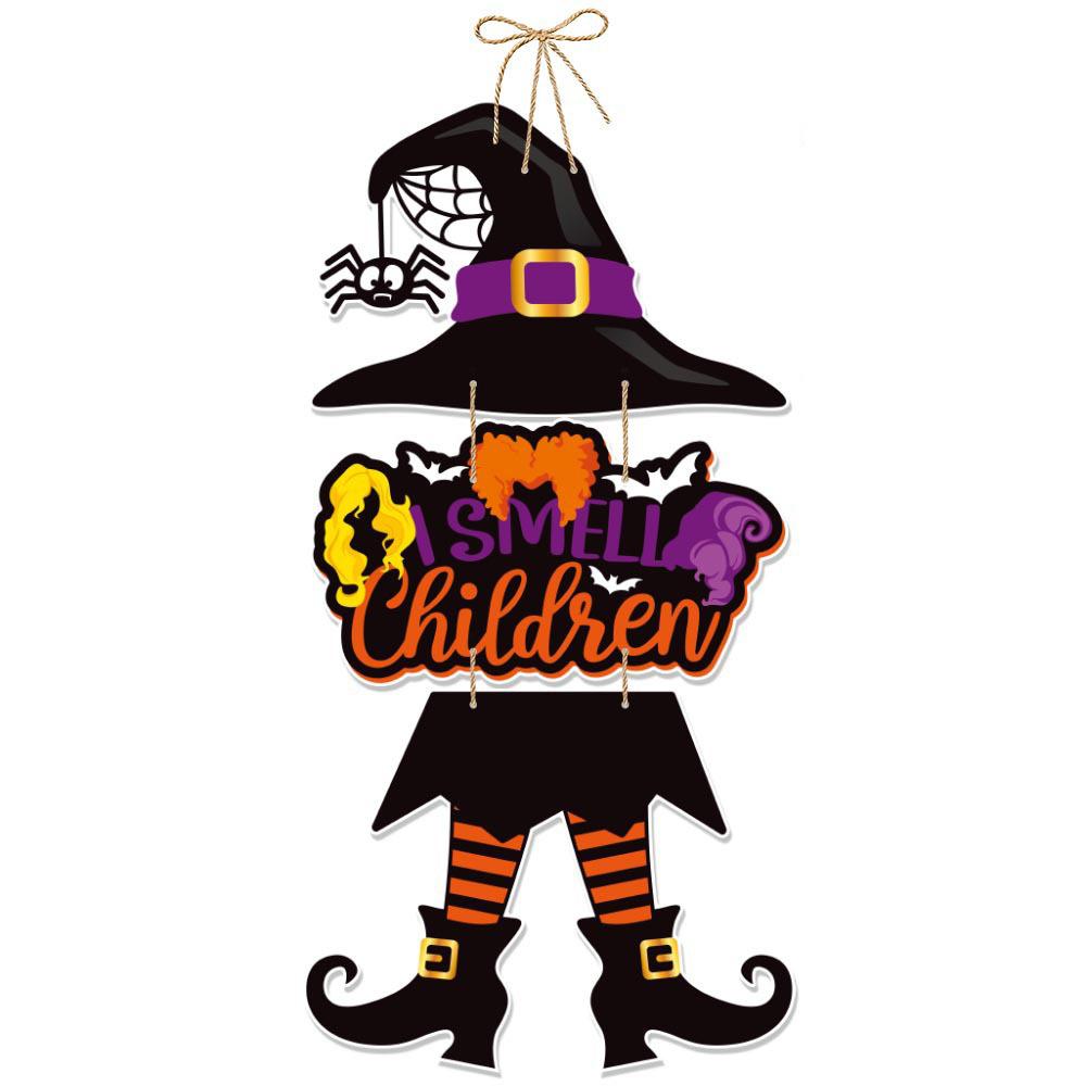 Halloween House Decoration Scary Halloween Hanging Door Yard Signs Outdoor