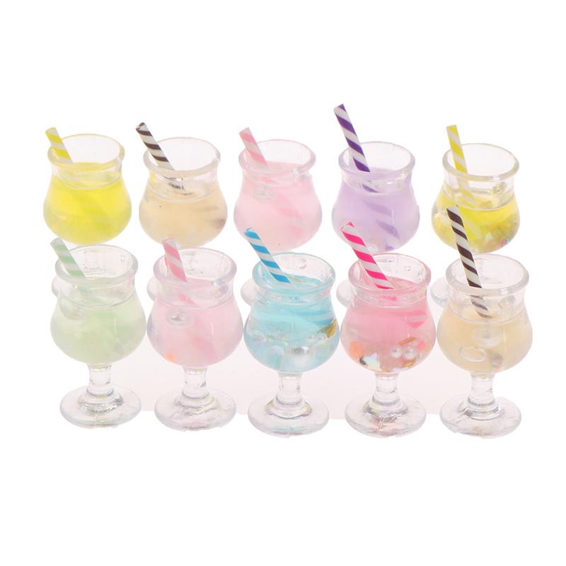 2 шт. 1/12 кукольный домик миниатюрный стаканчик для сока мини коктейльные напитки игрушка для кукольного дома