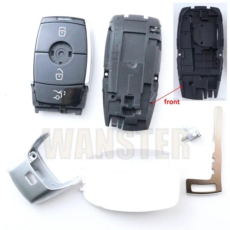3 4 Bottons Car Key Fob Case Shell Housing for Mercedes Benz A C E S G Class GLC CLE CLA GLB GLS W177 W205 W213 W222 X167 AMG